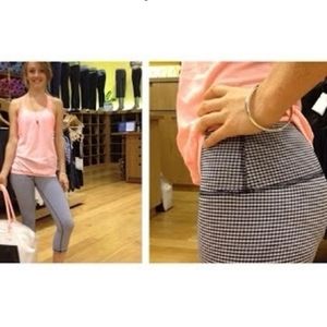 Lululemon Wunder Under Gingham Crops